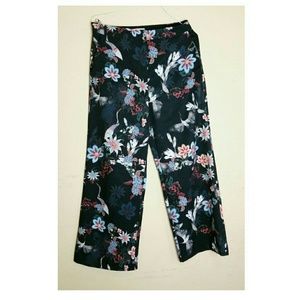 NWT H&M Floral/Geese Dress Pants Size 12